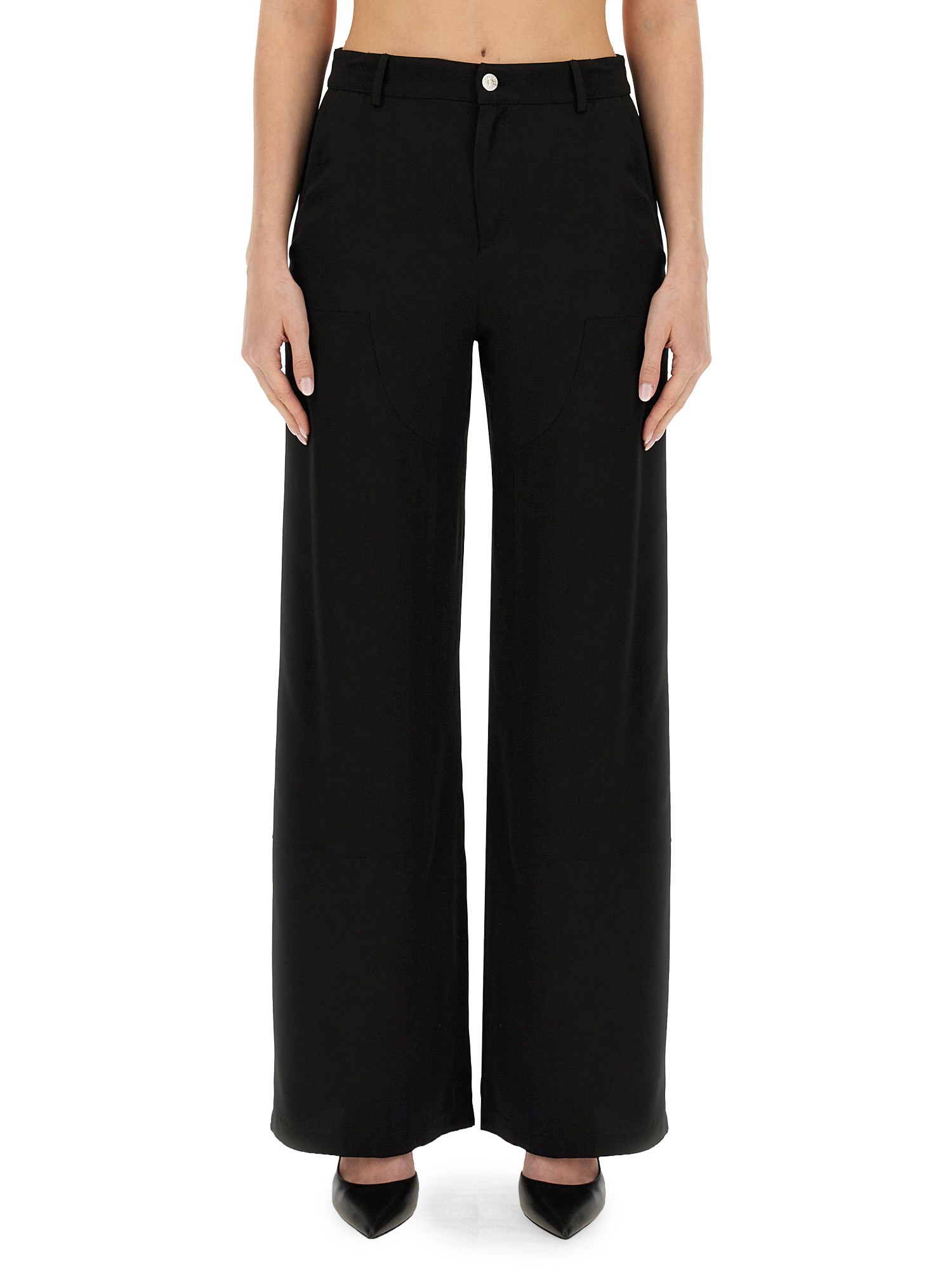 MOSCHINO JEANS    VISCOSE PALAZZO PANTS