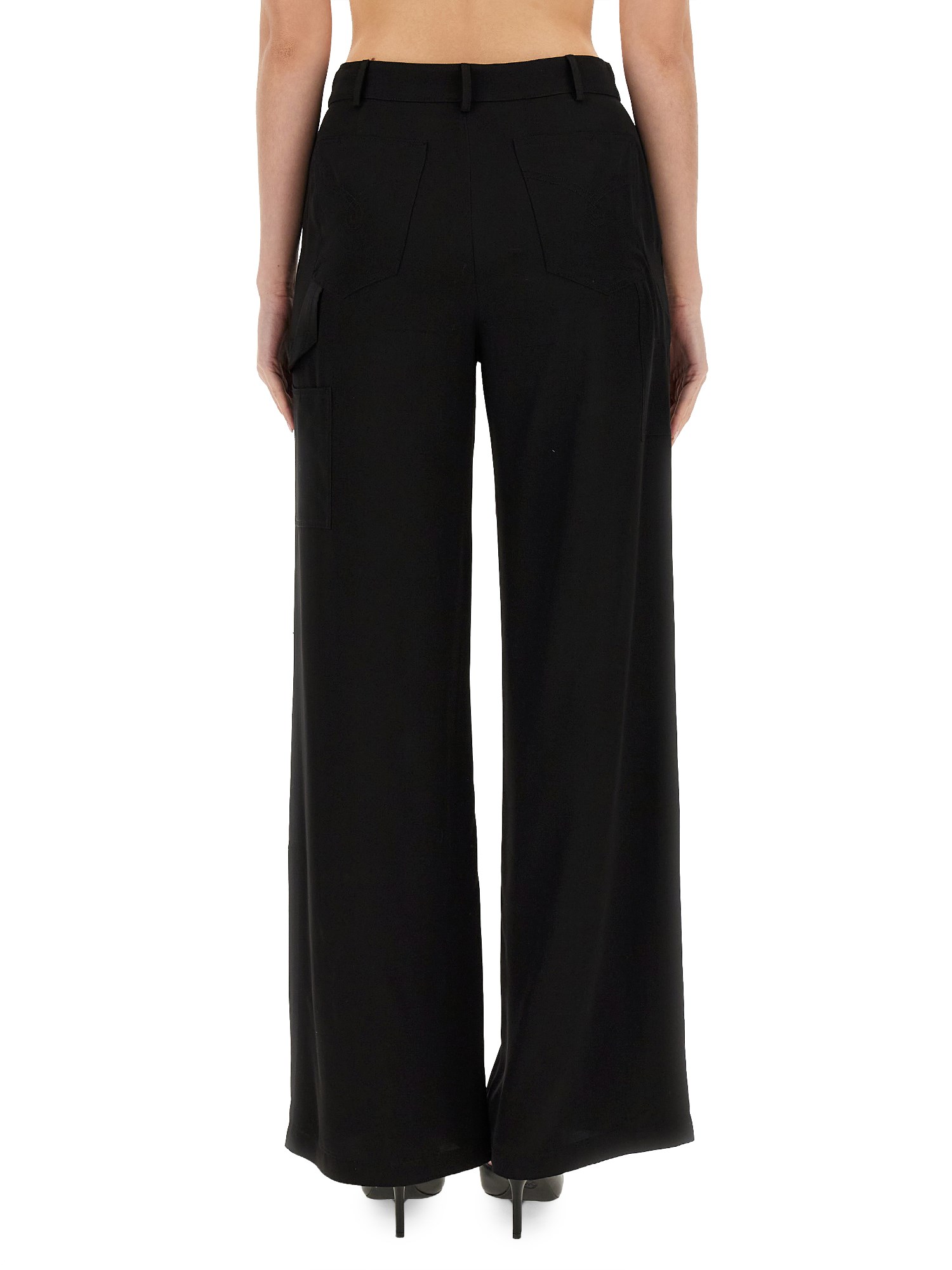 MOSCHINO JEANS    VISCOSE PALAZZO PANTS