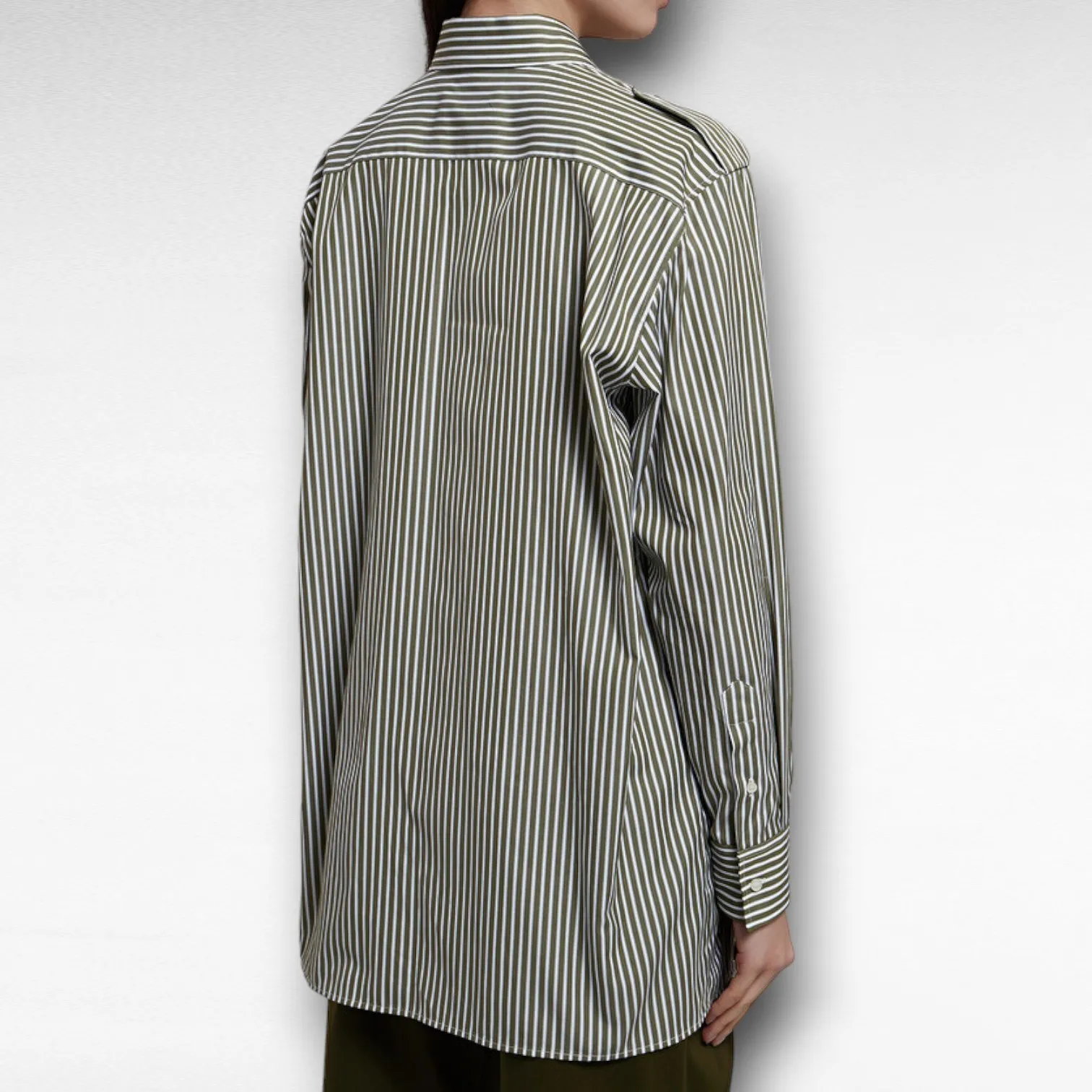 MSGM  |Stripes Long Sleeves Cotton Shirts & Blouses