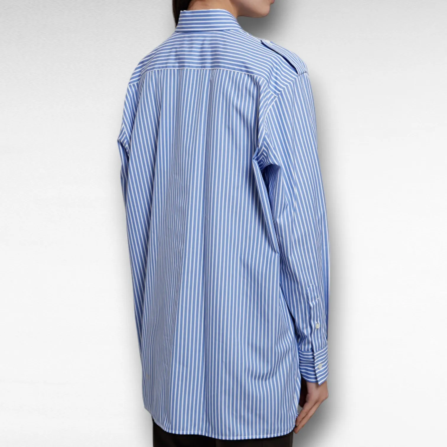 MSGM  |Stripes Long Sleeves Cotton Shirts & Blouses