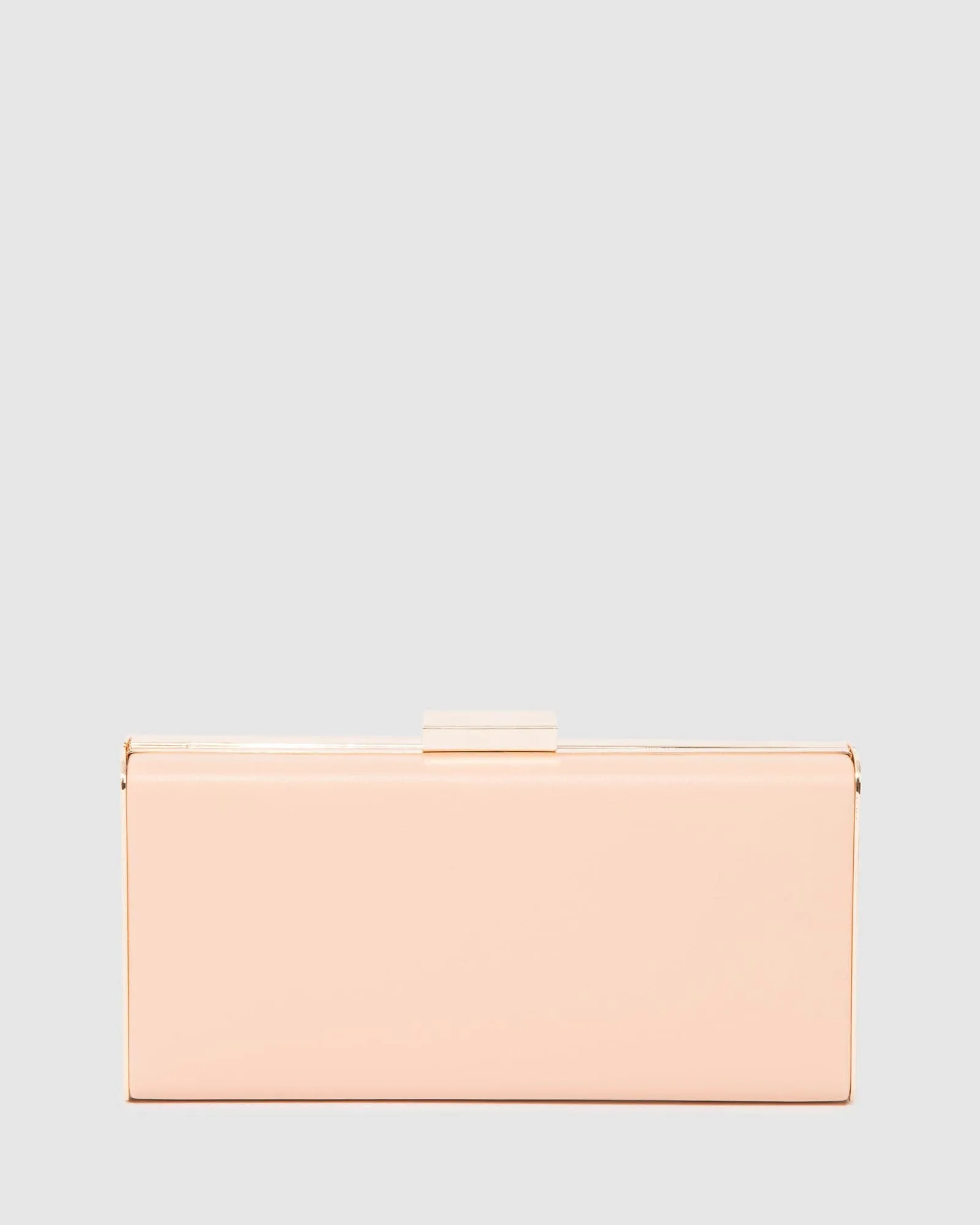 Natural Dafne Hardcase Clutch Bag