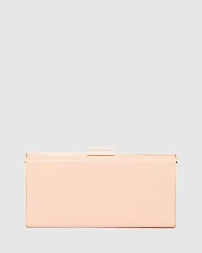 Natural Dafne Hardcase Clutch Bag