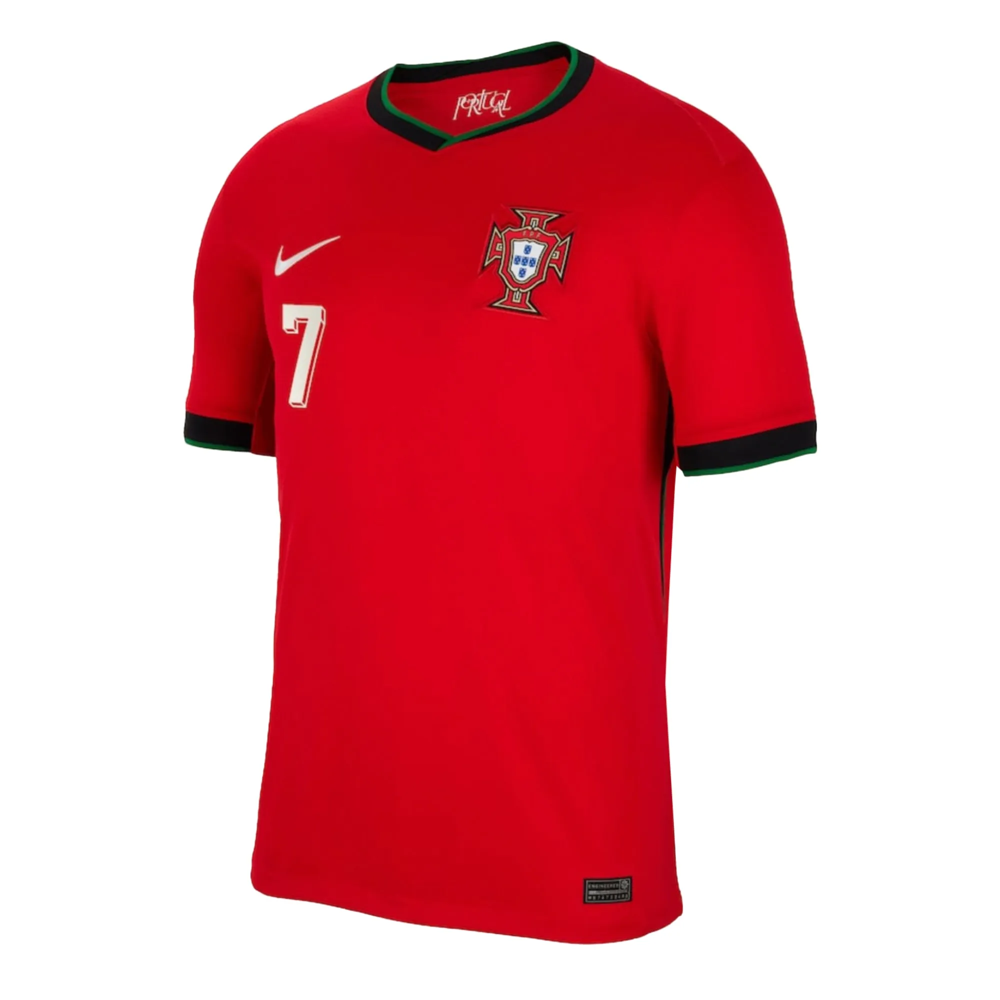 Nike Kids Portugal 2024/25 Home Jersey w/ Ronaldo #7 Printing