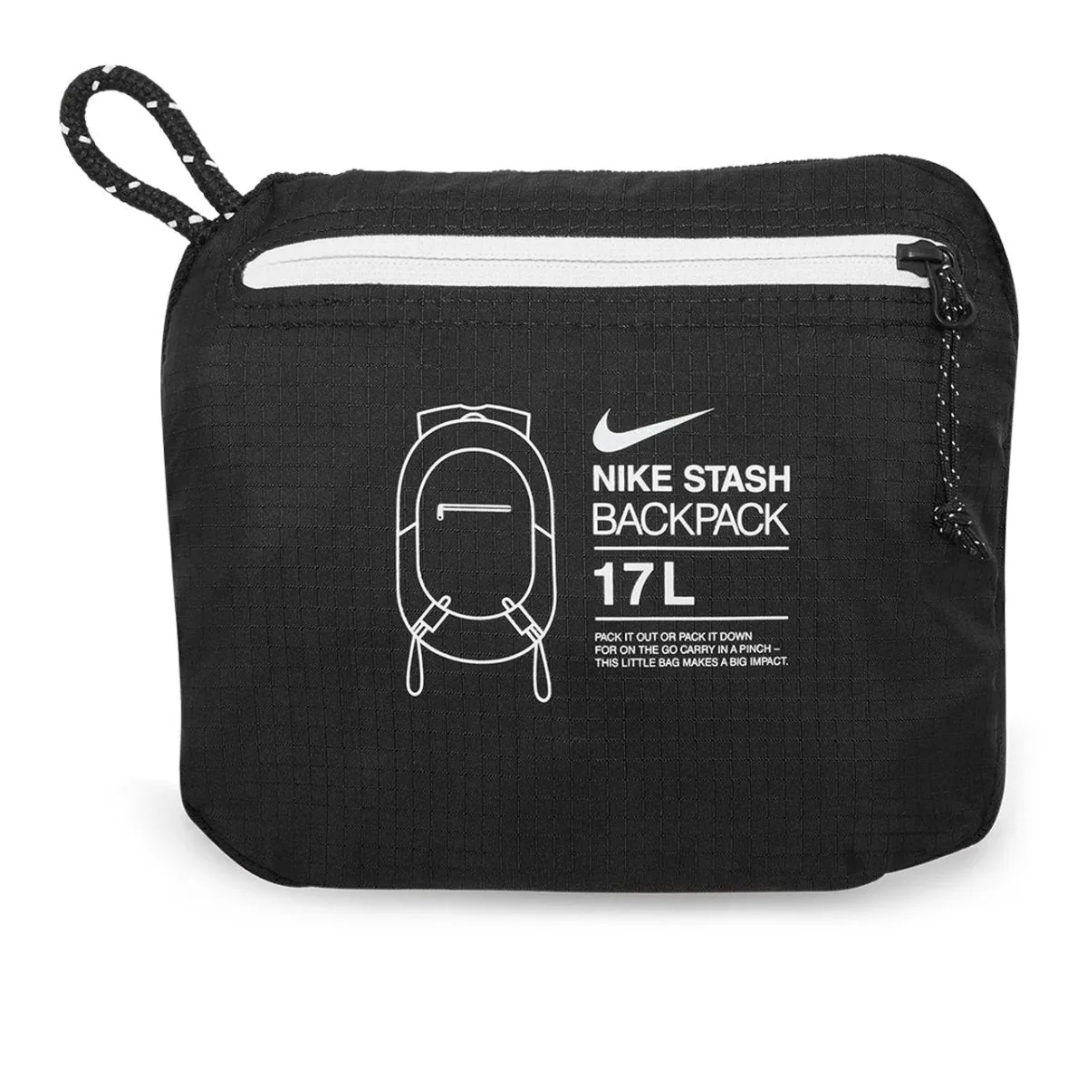 Nike Stash Backpack (Black / White)