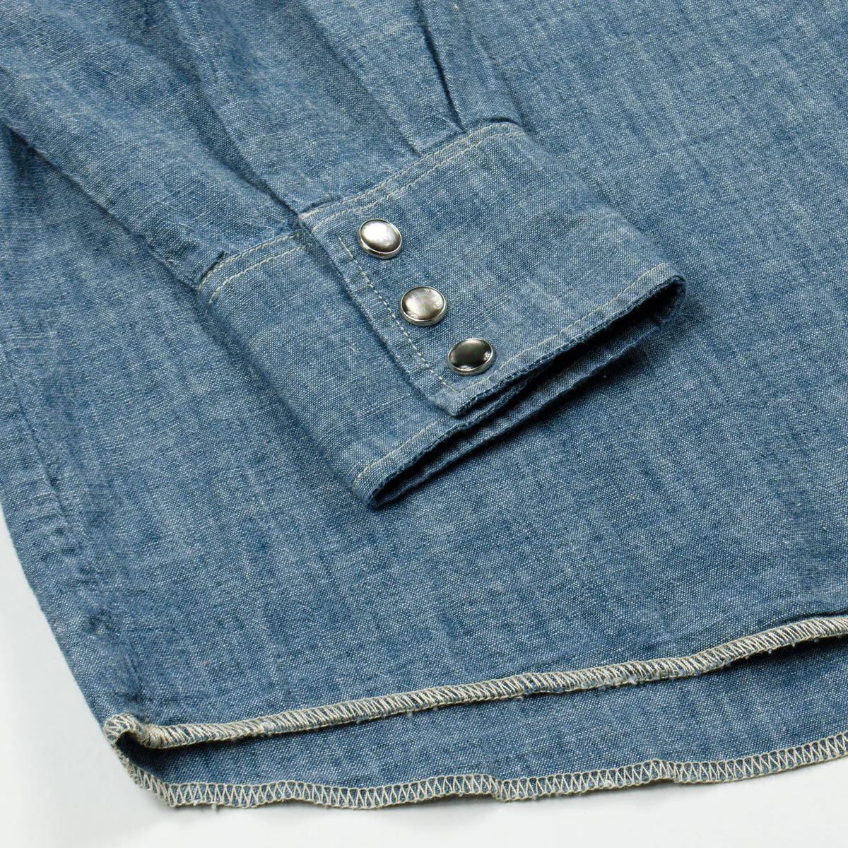 Our Legacy SPLASH - Ranch Shirt - Blue Chambray