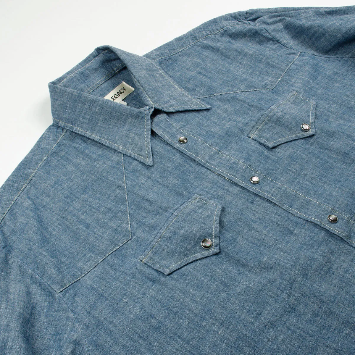 Our Legacy SPLASH - Ranch Shirt - Blue Chambray