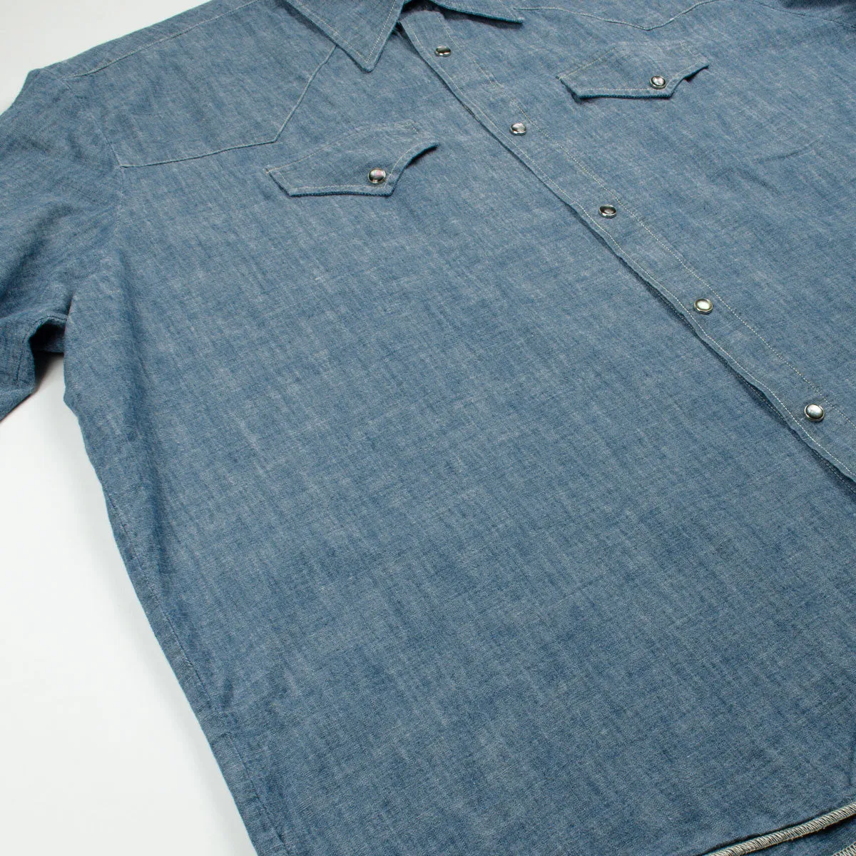 Our Legacy SPLASH - Ranch Shirt - Blue Chambray