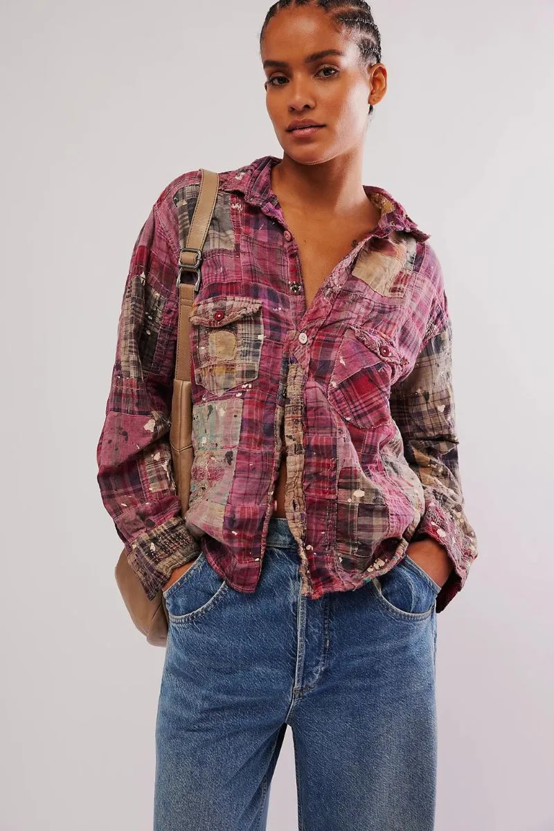 Patchwork Kelly Western Shirt