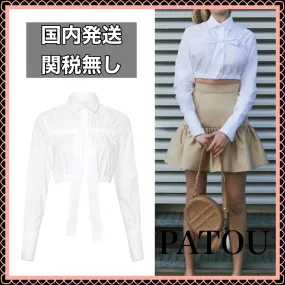 PATOU  |Casual Style Long Sleeves Plain Shirts & Blouses