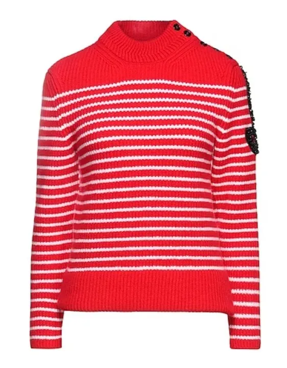 PATOU  |Stripes Long Sleeves V-neck & Crew neck