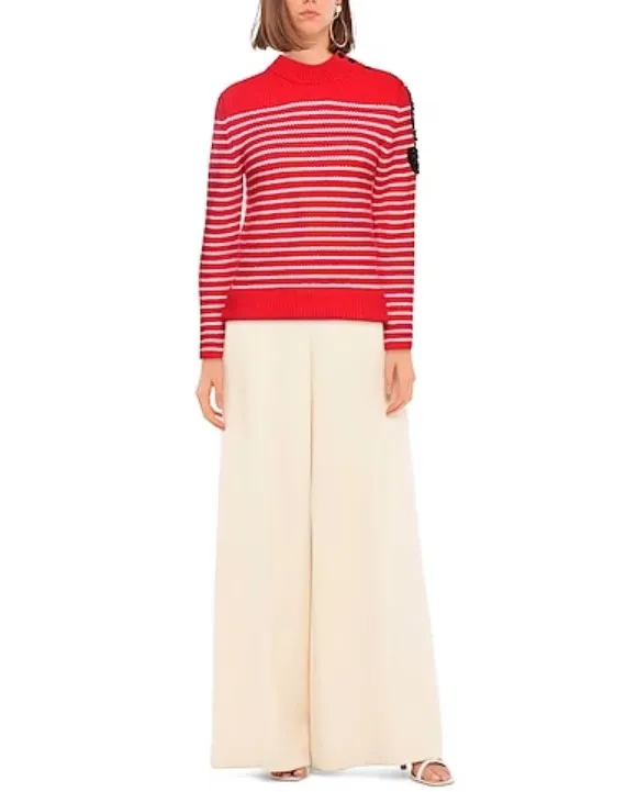 PATOU  |Stripes Long Sleeves V-neck & Crew neck