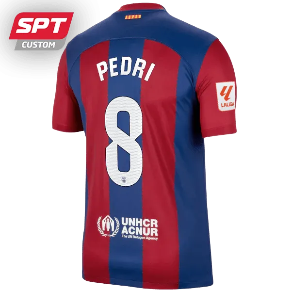 Pedri #8 Barcelona Adults Home Jersey - 2023/24 - La Liga