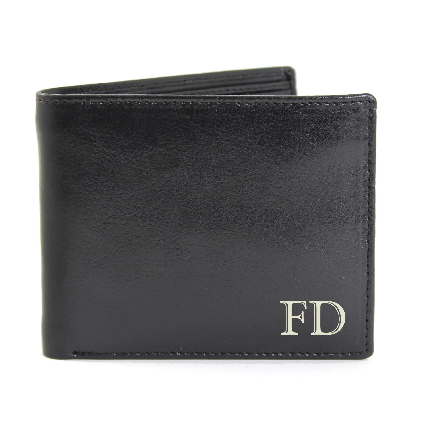 Personalised Initials Leather Wallet