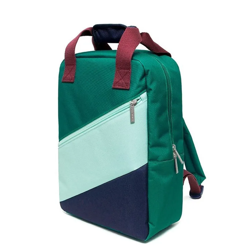 Petit Monkey Block Backpack Small - Cadmium