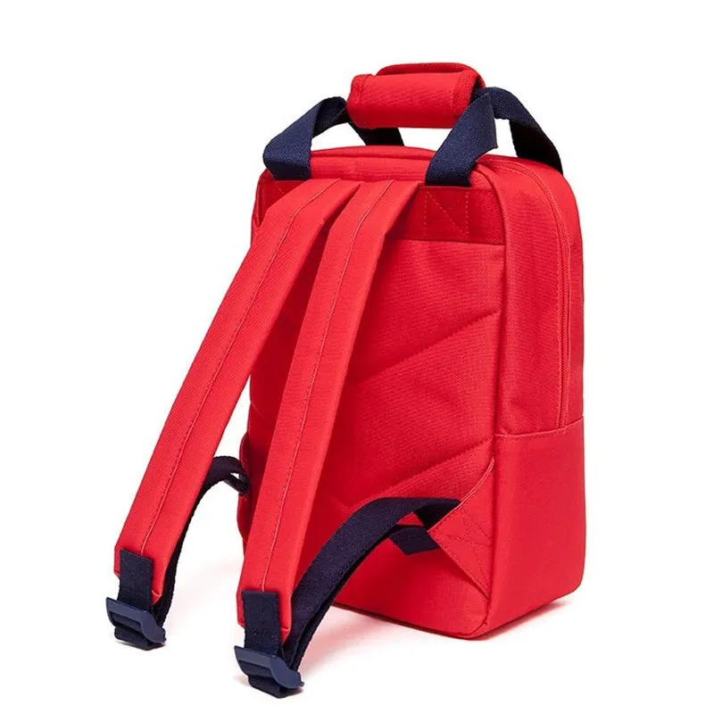 Petit Monkey Block Backpack Small - Poppy