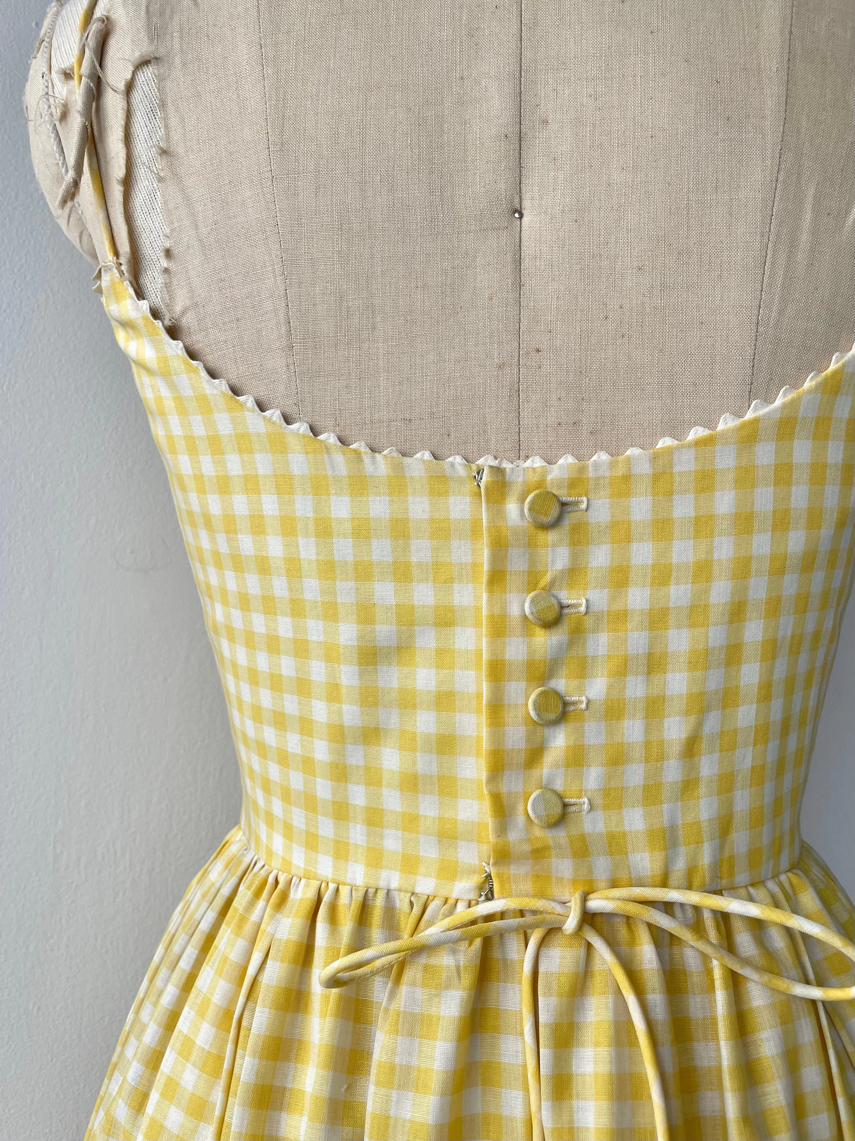 Picnic Gingham Dress | 1950s