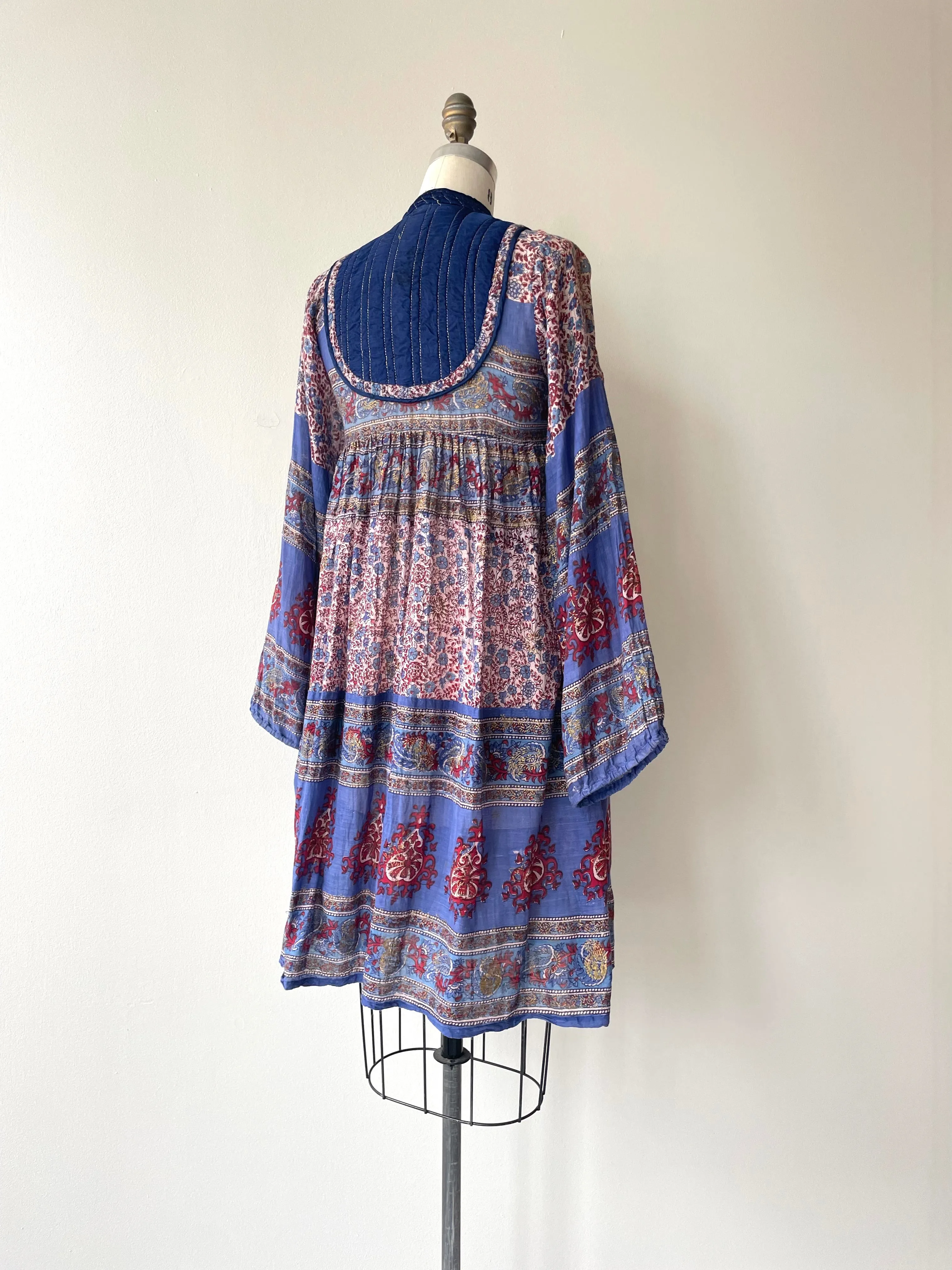 Quilted Indian Cotton Dress | 1970s