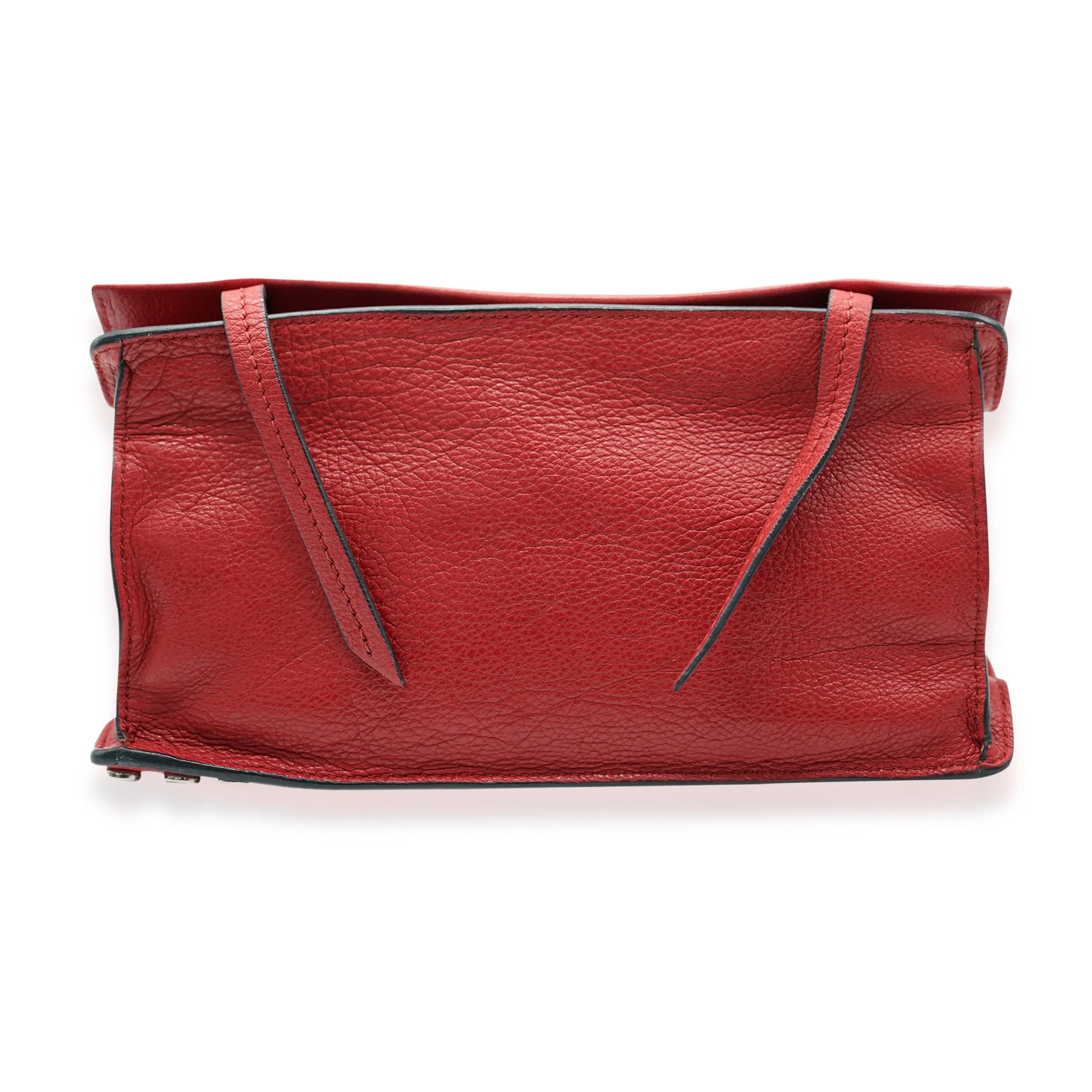 Red Leather Glace Etiquette Crossbody