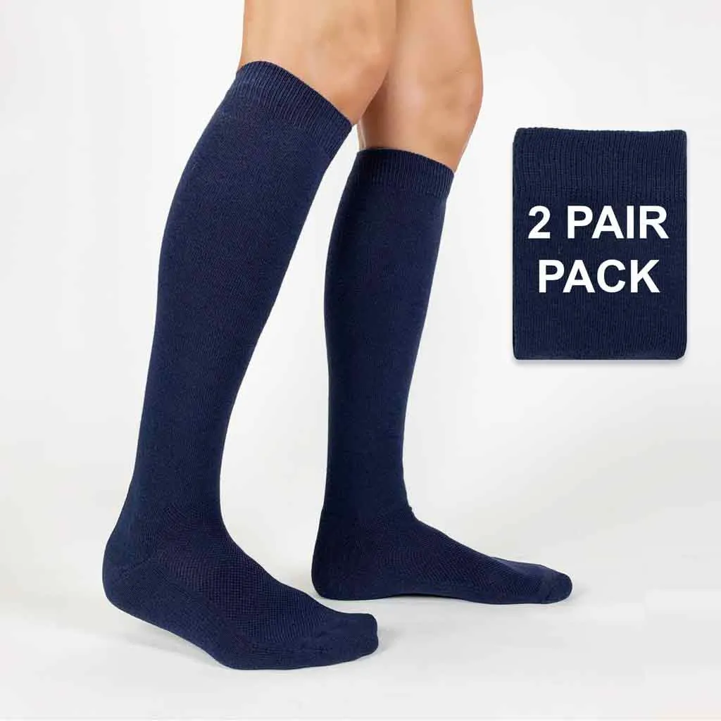 Red Sport Knee High Socks on Sale for Him and Her -2 Pack