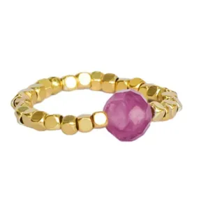 RING PEGGY PINK TOURMALIN