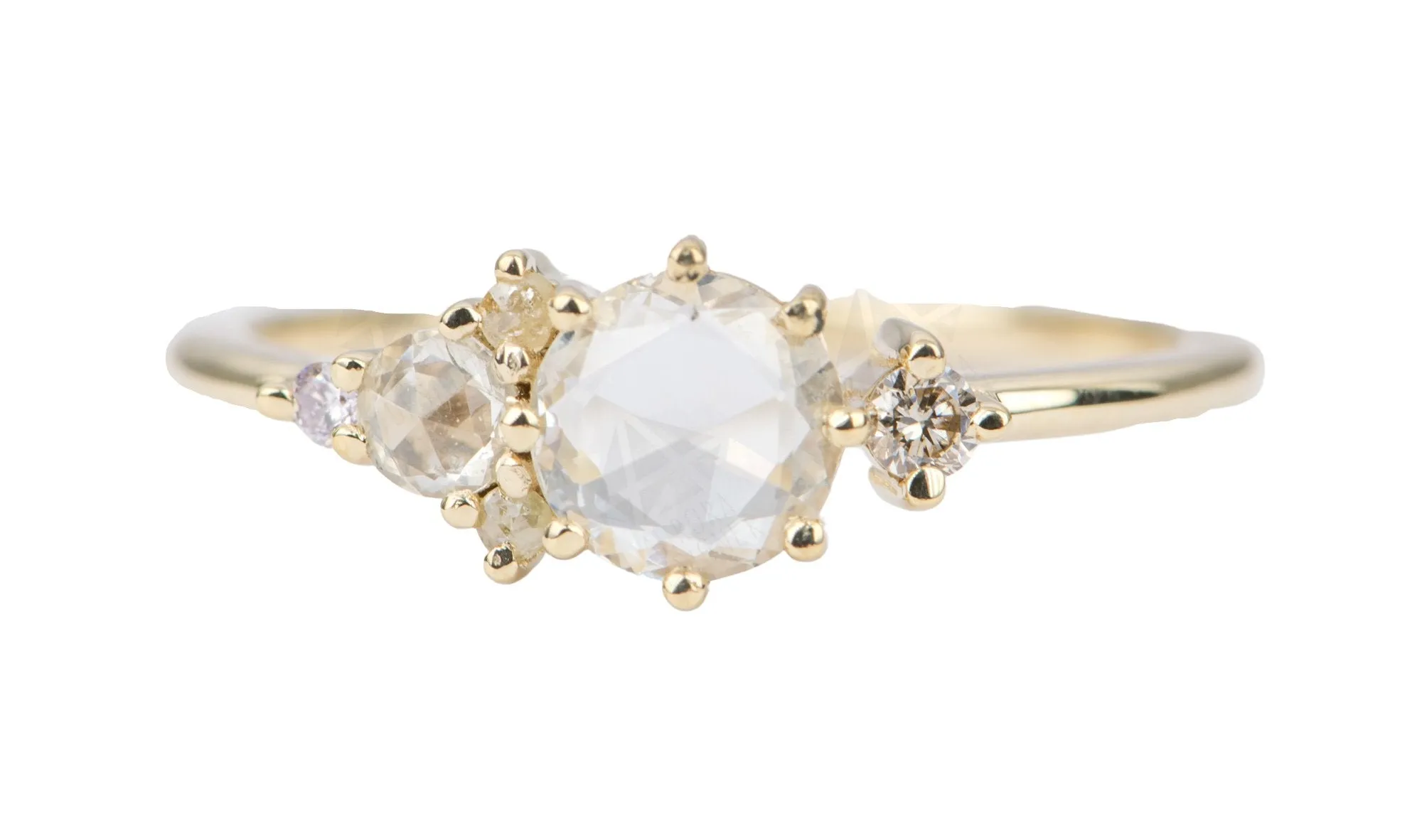 Ring Style - Cluster Ring Style with Round Center Stone AD2124C