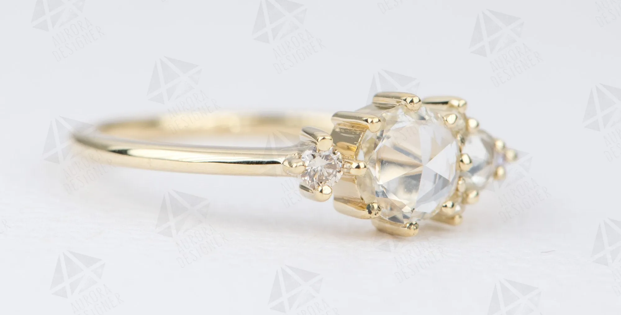 Ring Style - Cluster Ring Style with Round Center Stone AD2124C