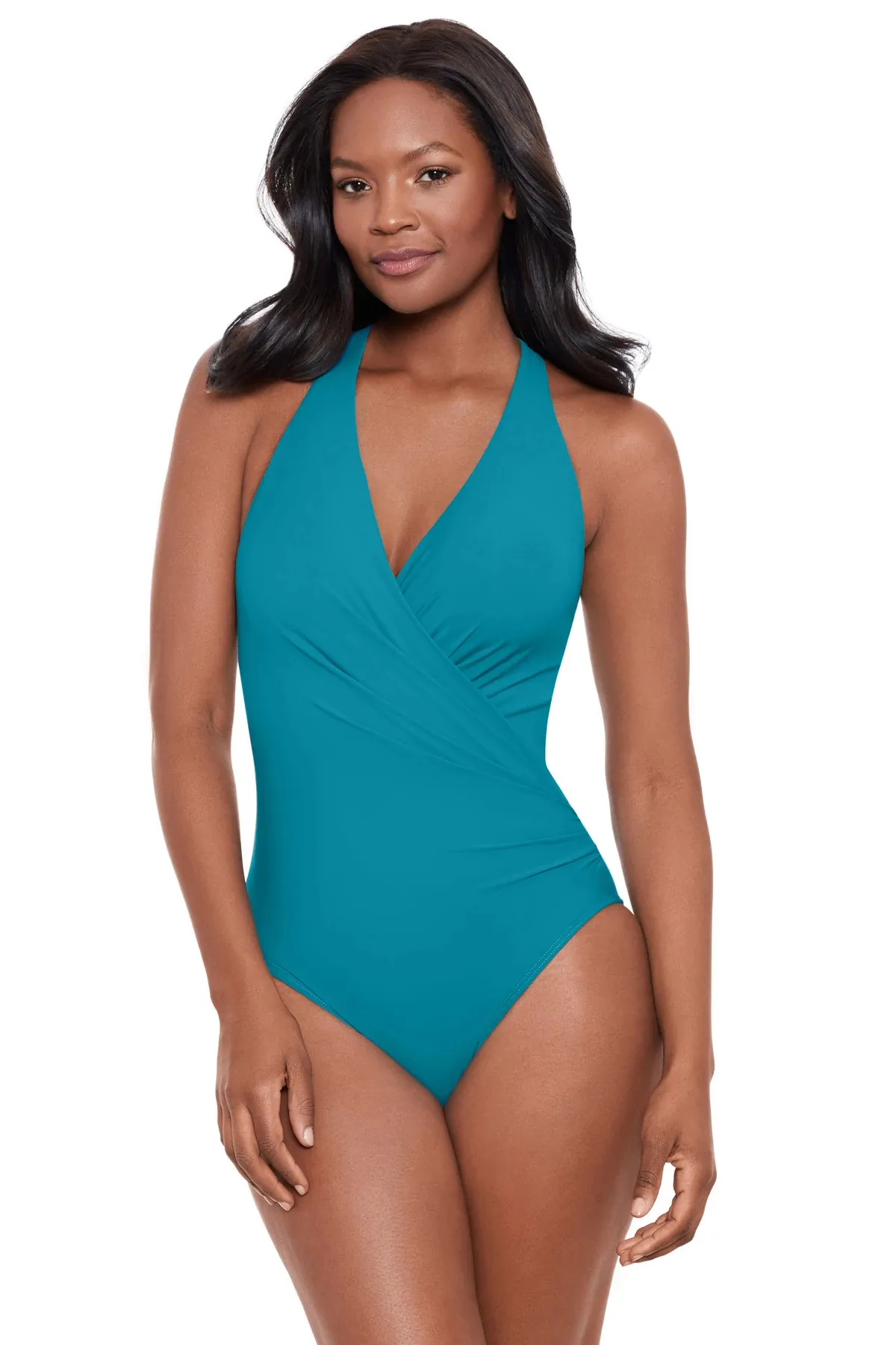 Rock Solid Wrapsody Surplice One Piece Swimsuit