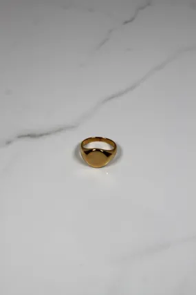 Round Signet Ring