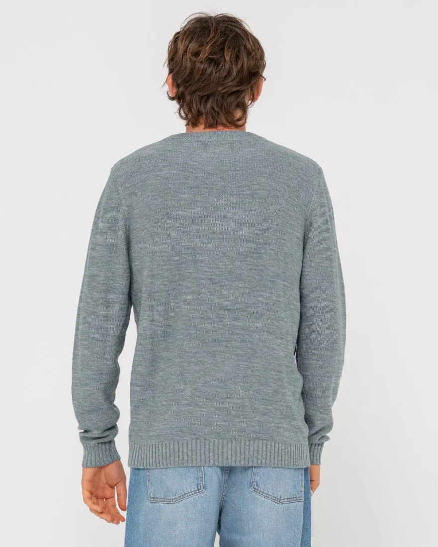 Rusty Skyliner Crew Neck Knit - Porceline