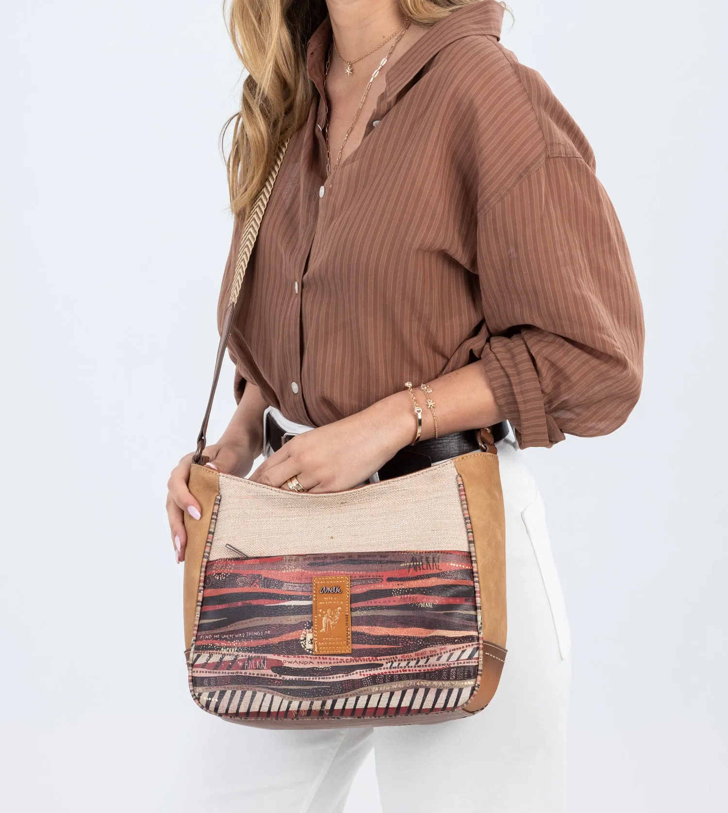 Safari Fusion Embroidered crossbody bag