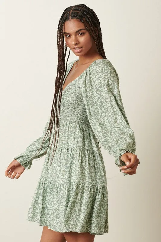 Sage Babydoll Dress