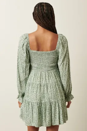 Sage Babydoll Dress