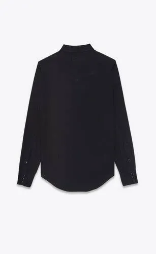 Saint Laurent  |Button-down Unisex Long Sleeves Plain Cotton Bridal Luxury