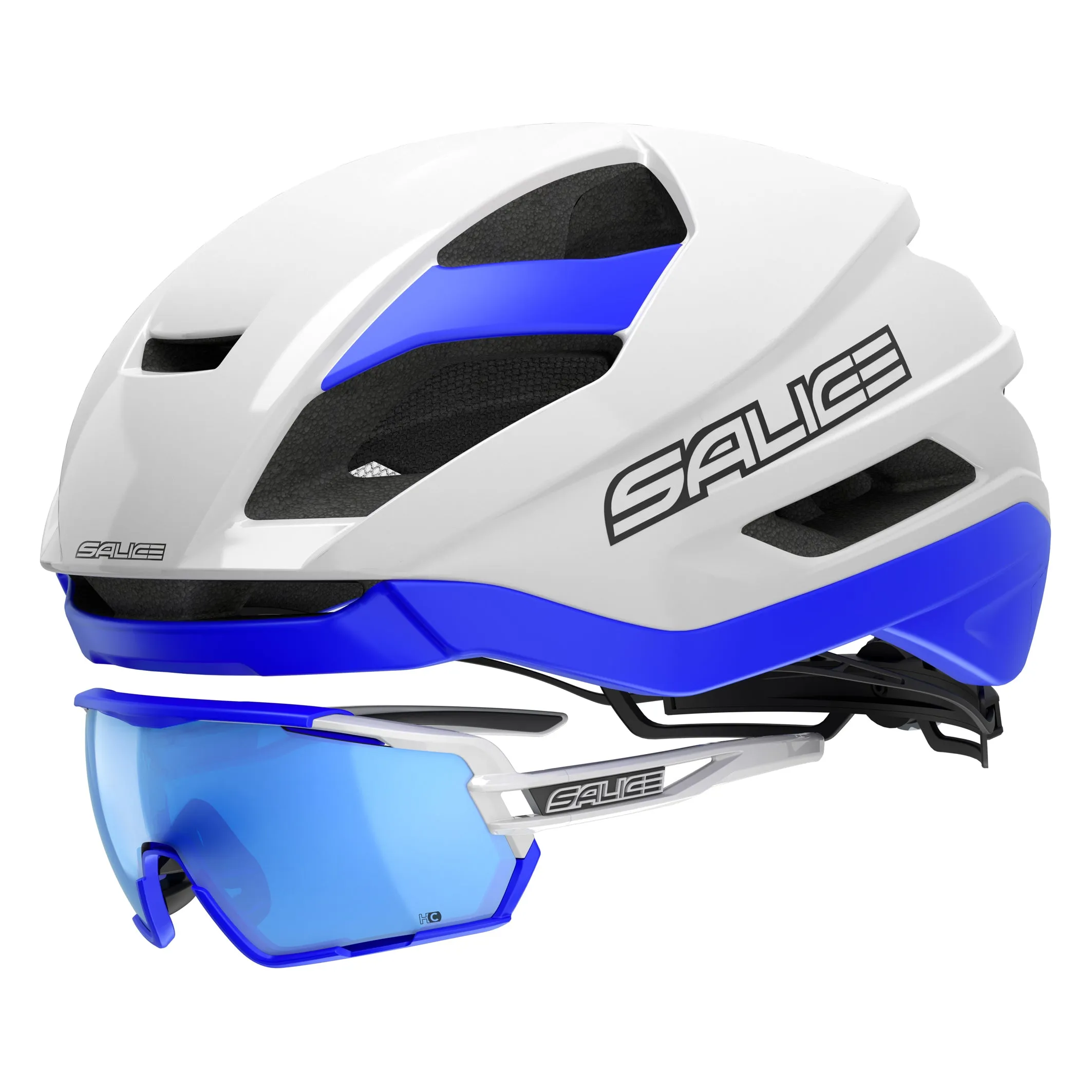 Salice Levante Helmet White-Blue - DISCONTINUED