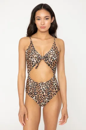 SAZINA LEOPARD ONE PIECE SWIMSUIT