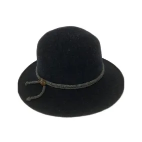 SHIHREEN FEDORA HAT BLACK