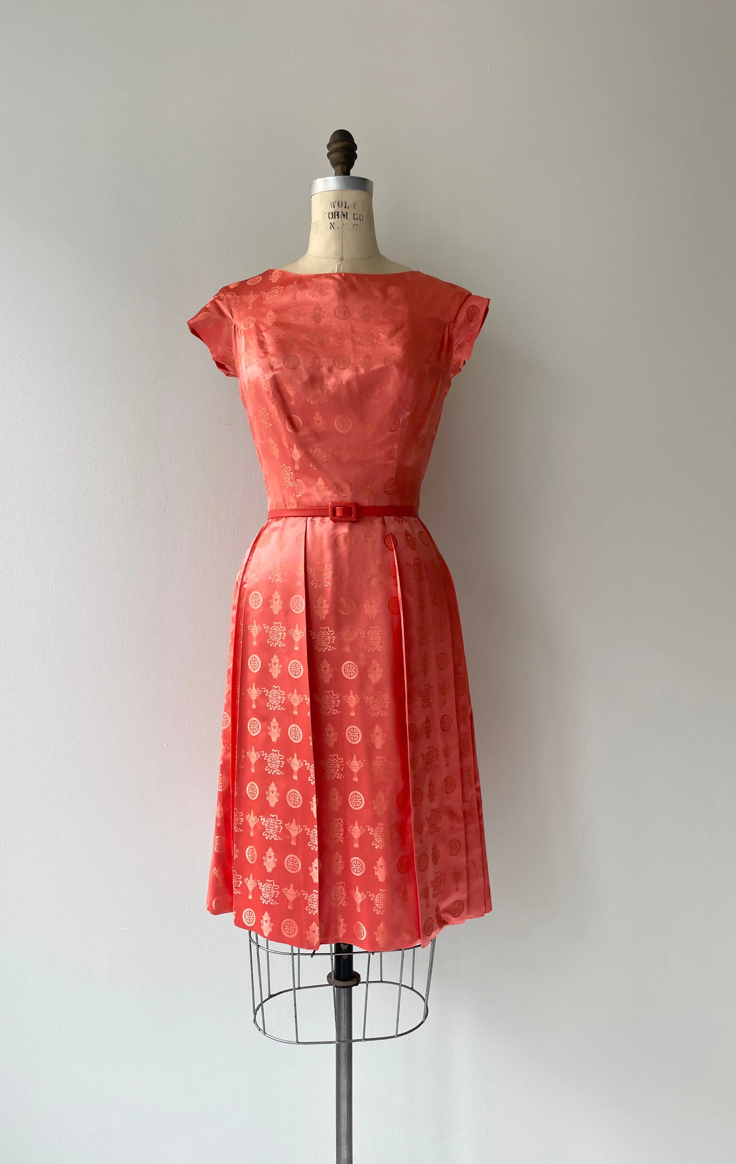 Silk Chinoiserie Dress | 1950s