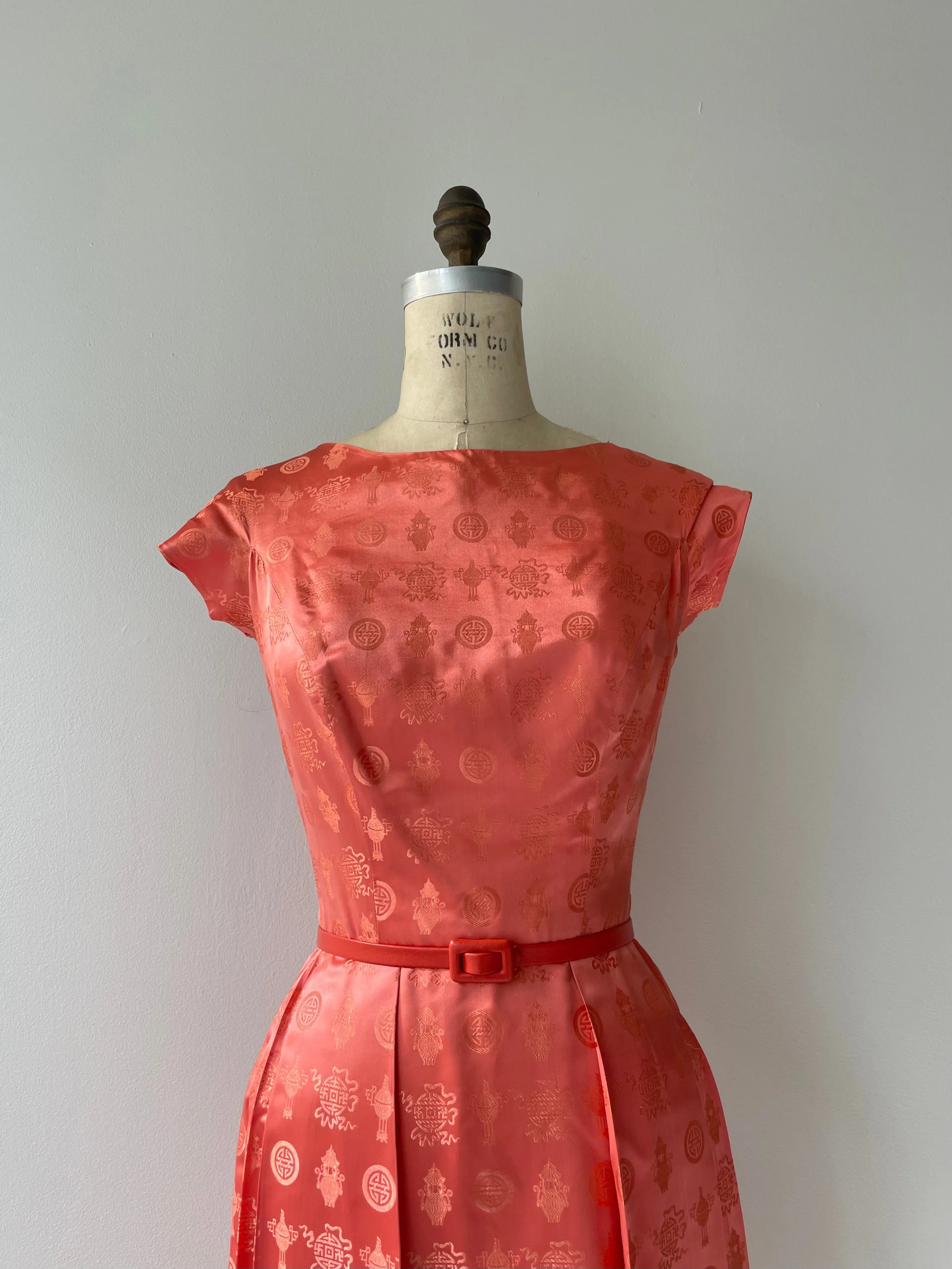 Silk Chinoiserie Dress | 1950s