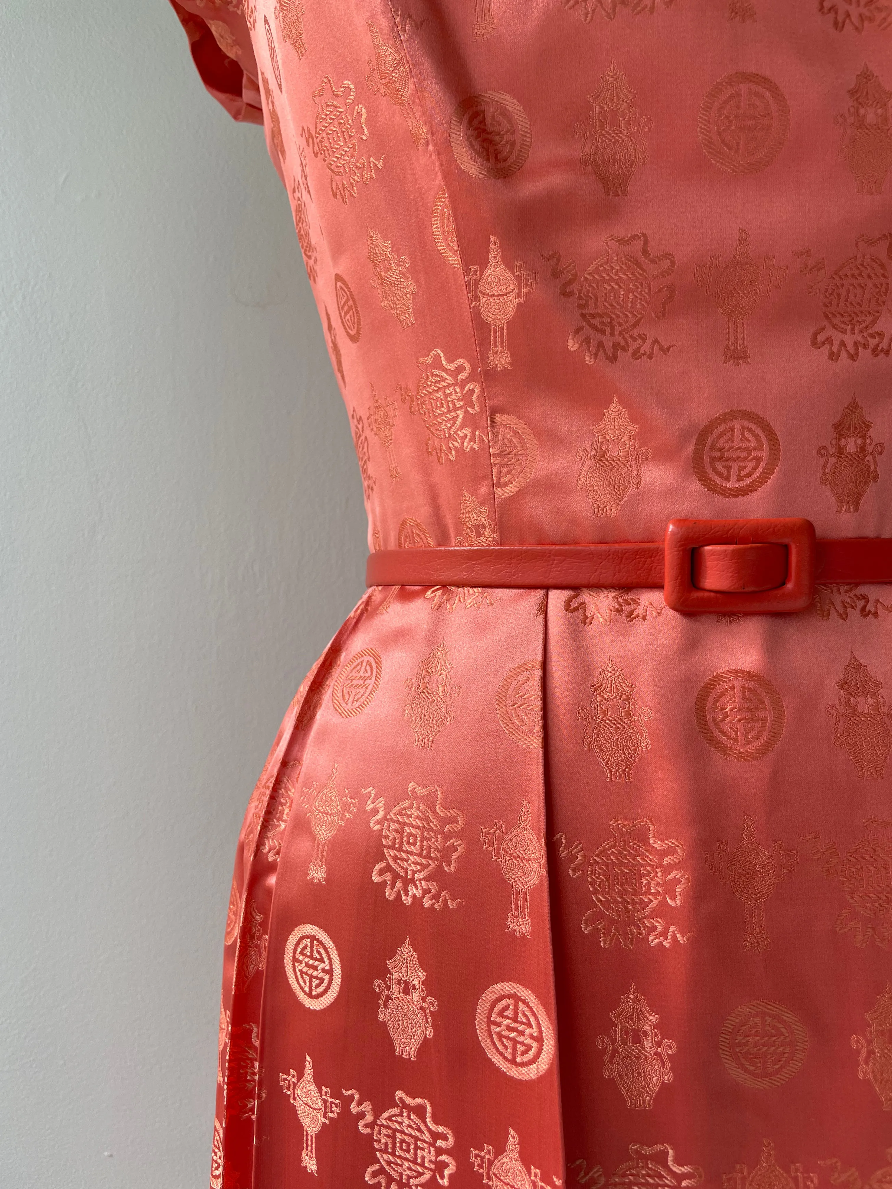 Silk Chinoiserie Dress | 1950s