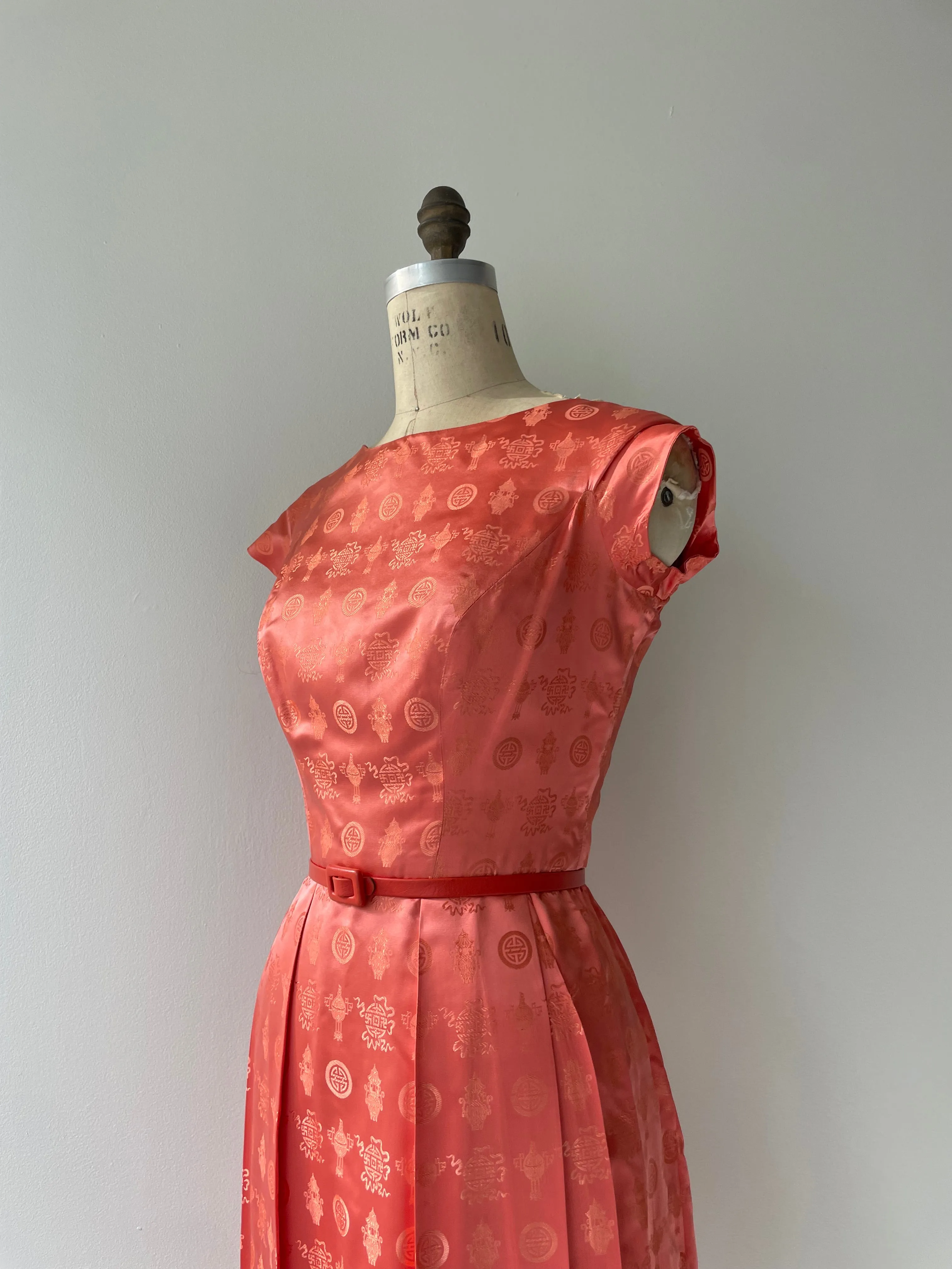 Silk Chinoiserie Dress | 1950s