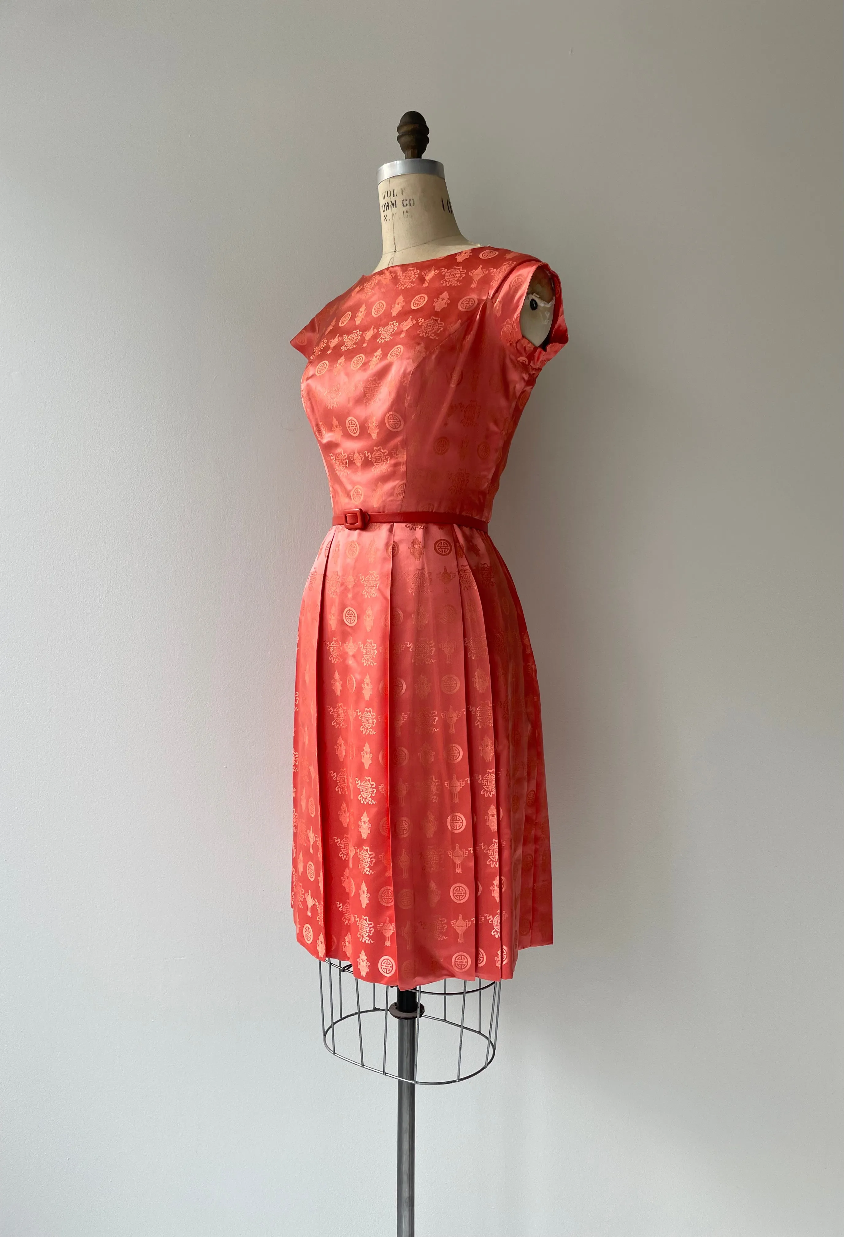 Silk Chinoiserie Dress | 1950s