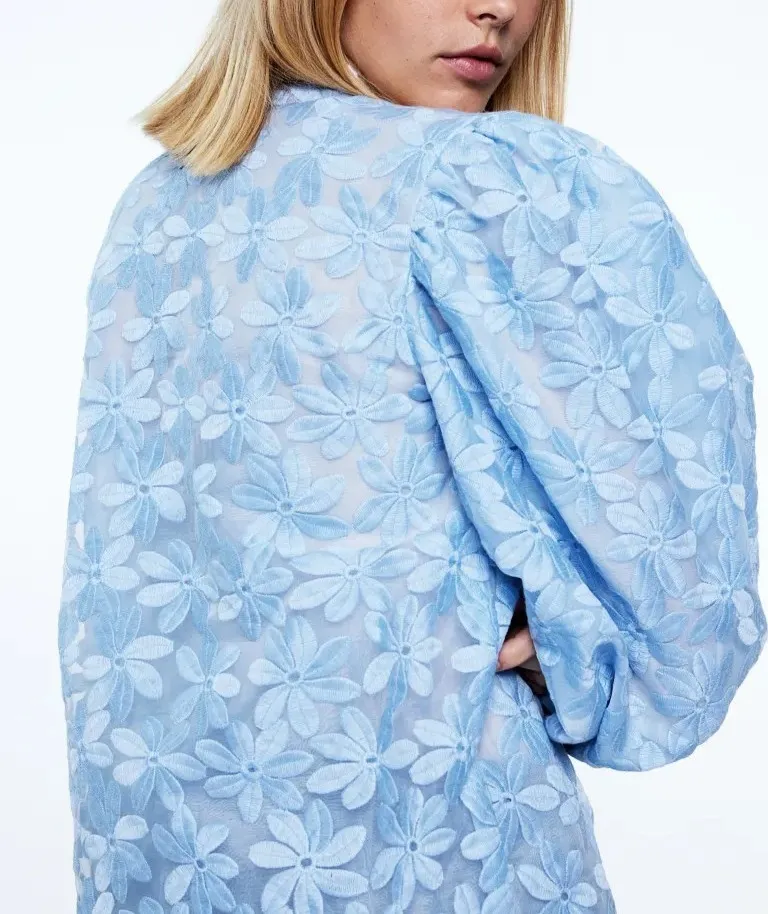 Sister Jane  |Flower Patterns Long Sleeves Shirts & Blouses