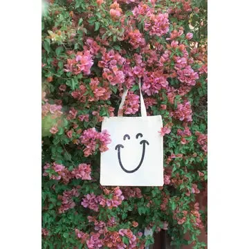 Smiley Tote | Cream