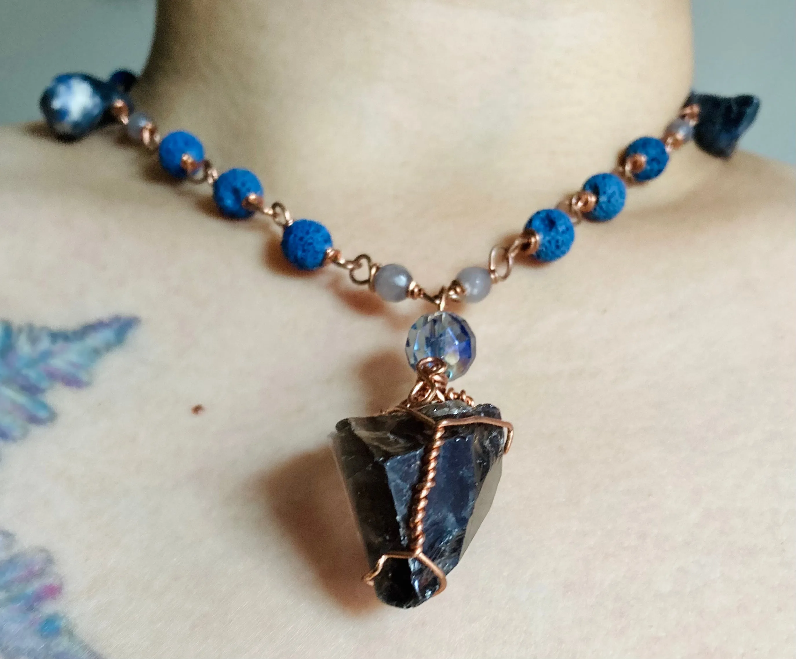 Smokey Blue Necklace