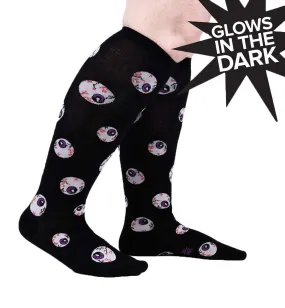 SOCK it to me Unisex Stretch-It Knee High Socks (Unisex) - All Eyes On Me (Glow)