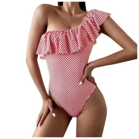 Solana Striped One Piece Swimsuit