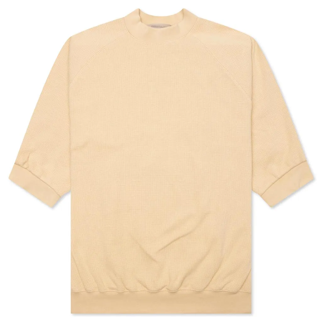 S/S Waffle Sweatshirt - Sand