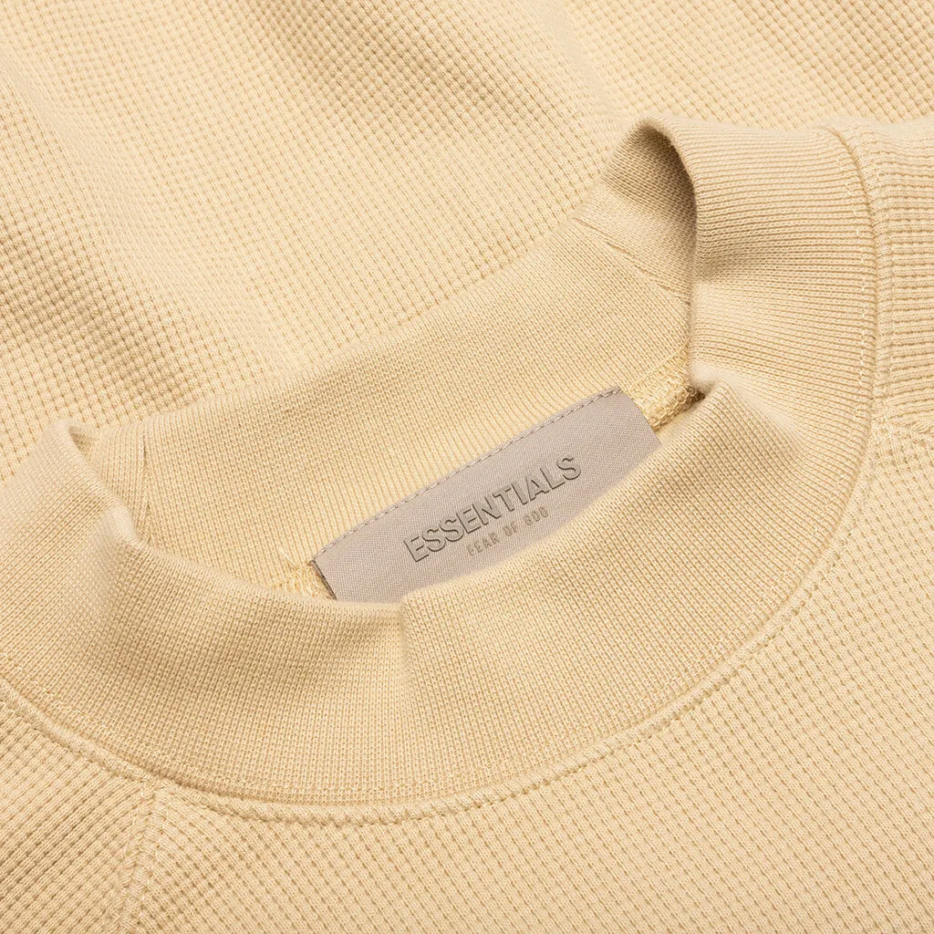 S/S Waffle Sweatshirt - Sand