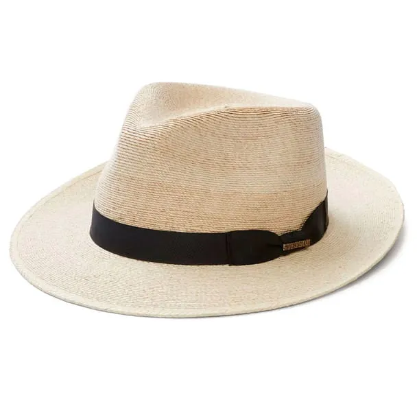 Stetson Mens Rushmore Natural Straw Fedora Straw Hat