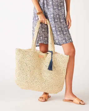 Sun Chaser Straw Large Tote - Natural